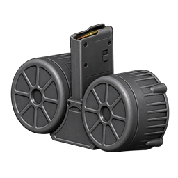 100 rounds drum magazine 5.56x45 mm