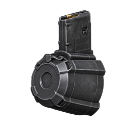 60 rounds drum magazine 5.56x45 mm